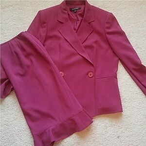 Kasper pink suit